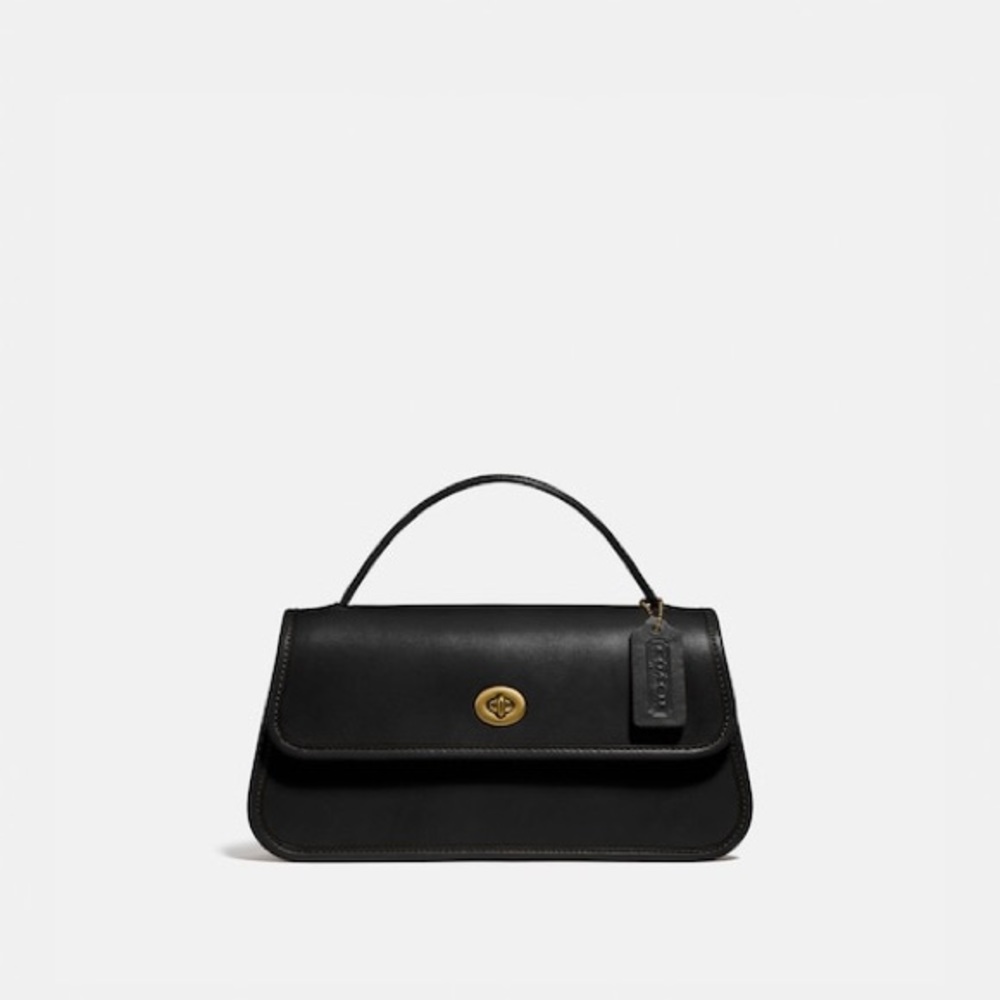 Coach Turn-lock Clutch- Black-NWT, dust bag and certificate of authenticity.
